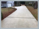 Driveway after